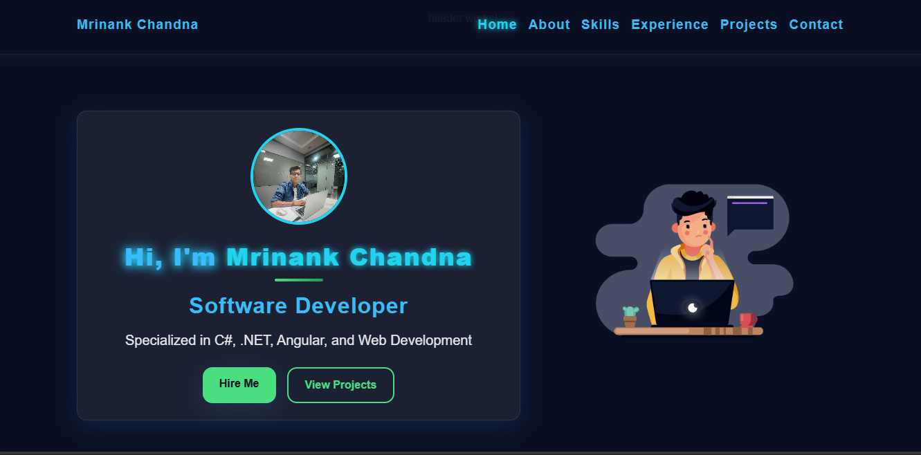 Mrinank Chandna Portfolio